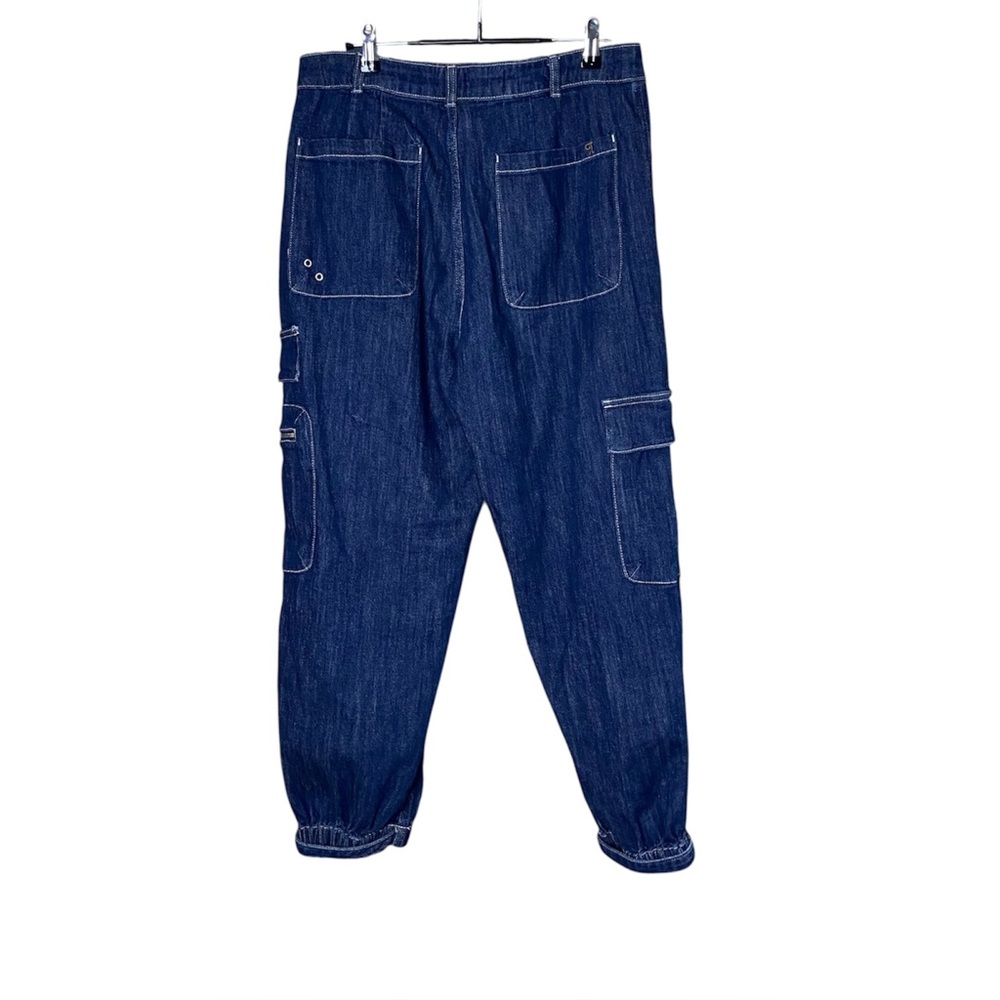 Anthropologie Pilcro Seamed Sport High Rise Cargo Jeans Pockets Utility 29 - Picture 4 of 7